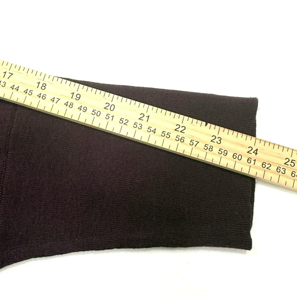 J Jill PURE JILL Sweater Tunic Sz XS Burgundy V-Neck Oversized‎ Top 3/4 Sleeves